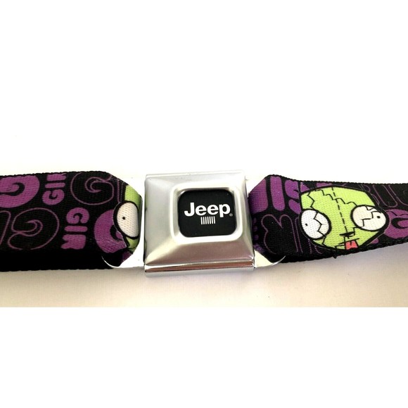 Buckle Down Other - Buckle Down Invader Zim GIR Seatbelt Adjustable Belt Made In USA Jeep Unisex